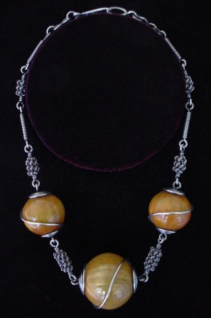 3BeadCaramelNecklace